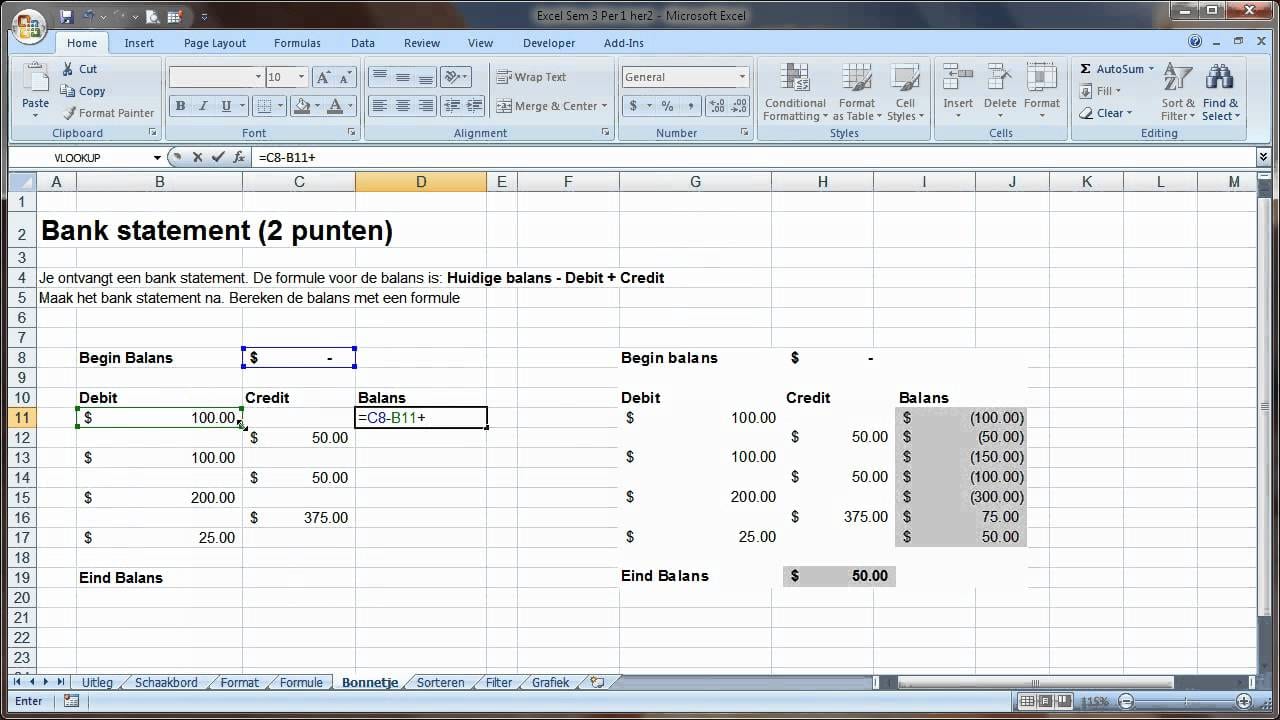 Excel Spreadsheet Program