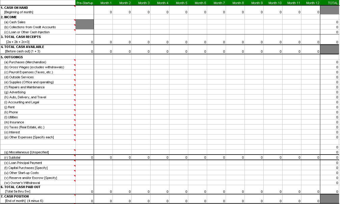 Simple Bookkeeping Spreadsheet Template Free 2