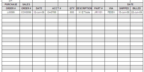 free bookkeeping templates
