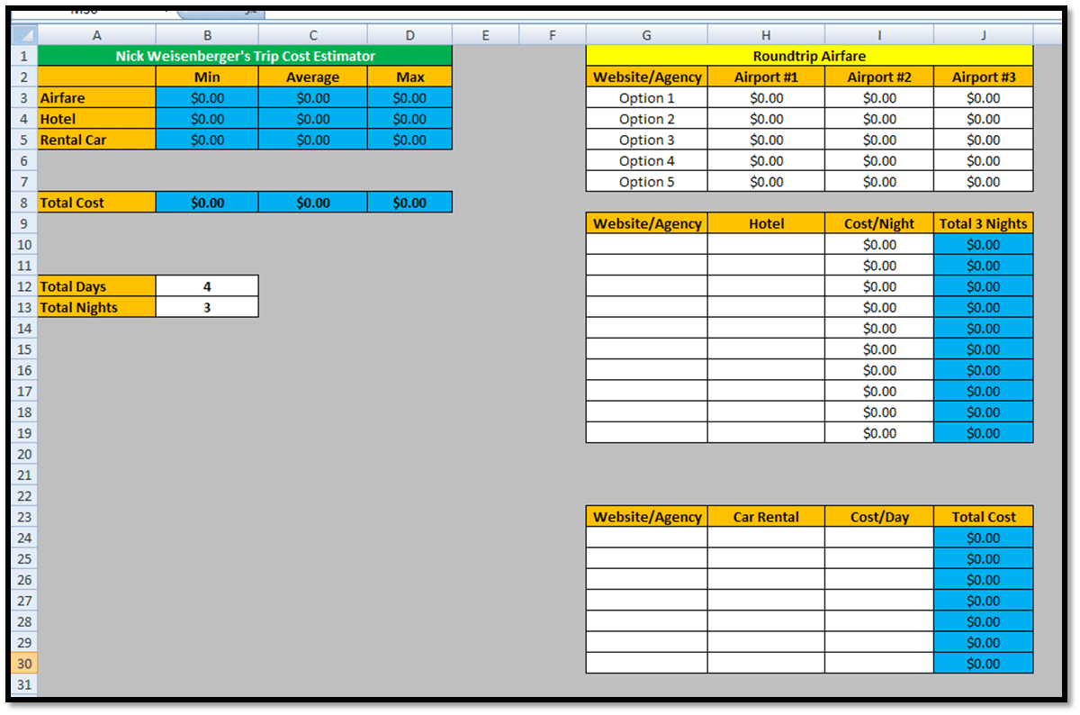 Estimating Spreadsheet Template Spreadsheet Templates For Busines Construction Estimating 