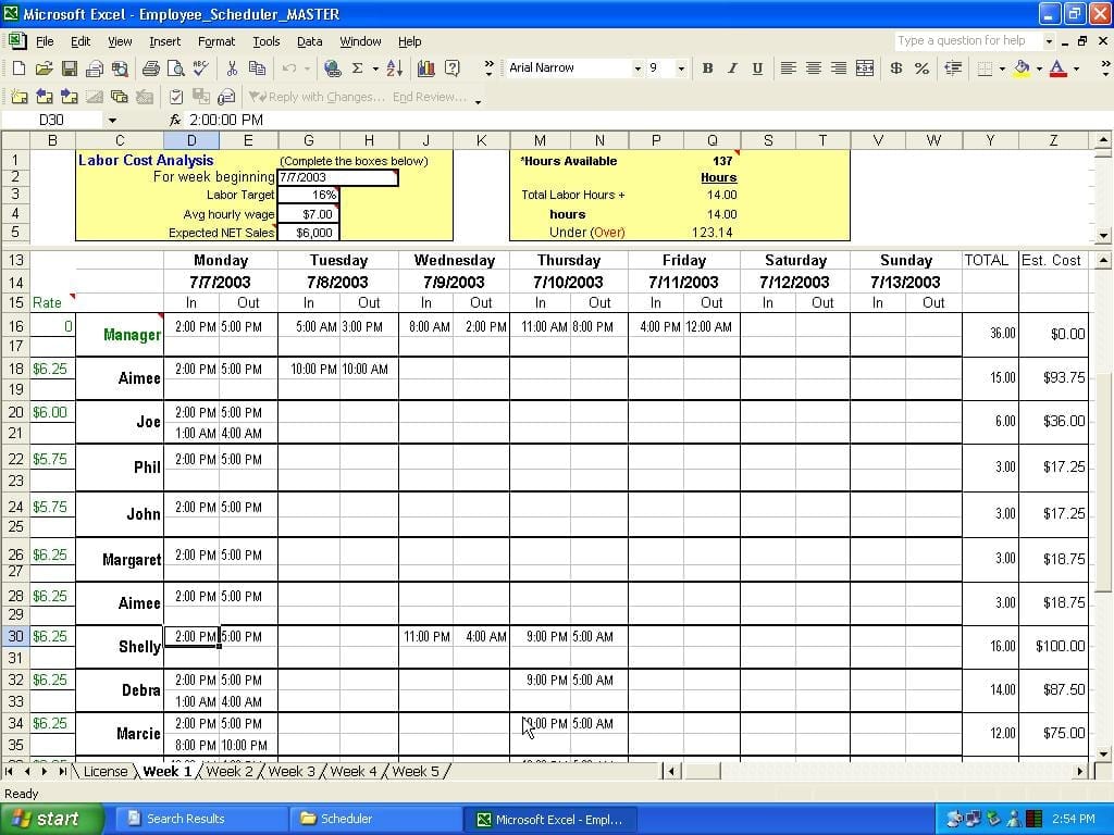 excel-spreadsheet-template-for-scheduling-spreadsheet-templates-for-busines-weekly-timesheet