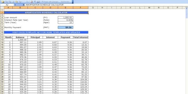 xls mortgage calculator