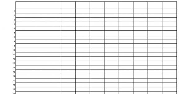 Blank Accounting Worksheet Template