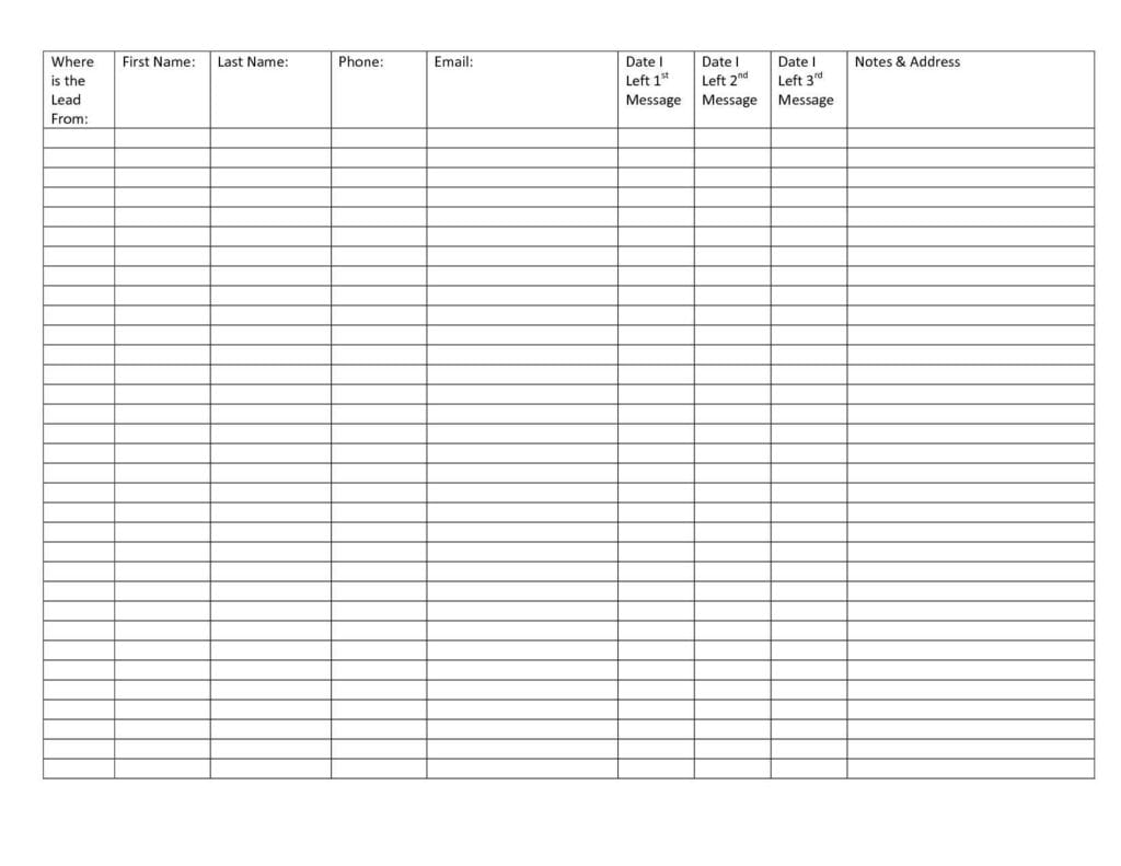 Blank Spreadsheet Template Pdf Db Excel Vrogue