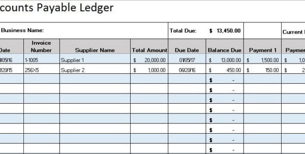 accounts payable ledger template in excel format free koni polycode co