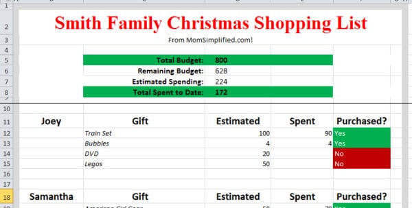 monthly budget tool
