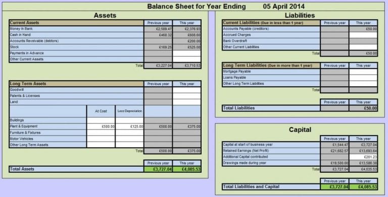 Accounting Spreadsheet Excel 1 — excelxo.com