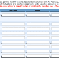 Monthly Income Statement Template Excel