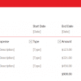 Small Business Monthly Expense Report