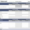 Balance Sheet Template Excel
