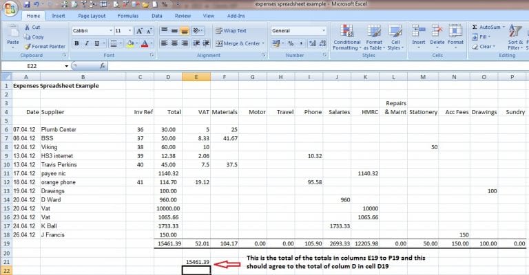 bookkeeping spreadsheet template 1 — excelxo.com