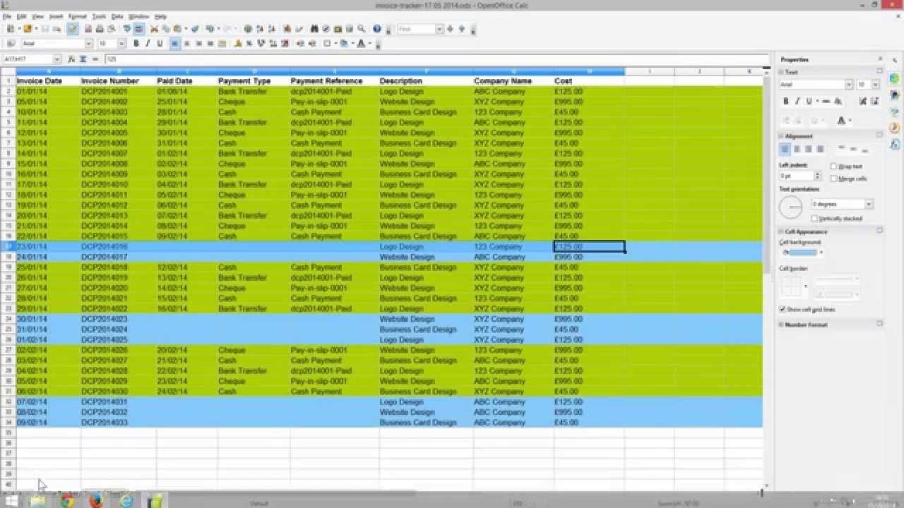 Bookkeeping Spreadsheets For Small Business