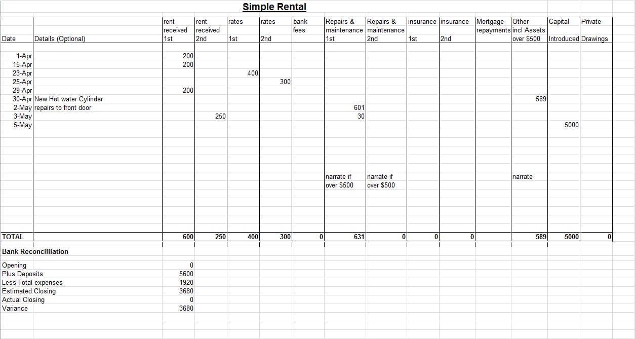 Excel Accounting Templates Free 1
