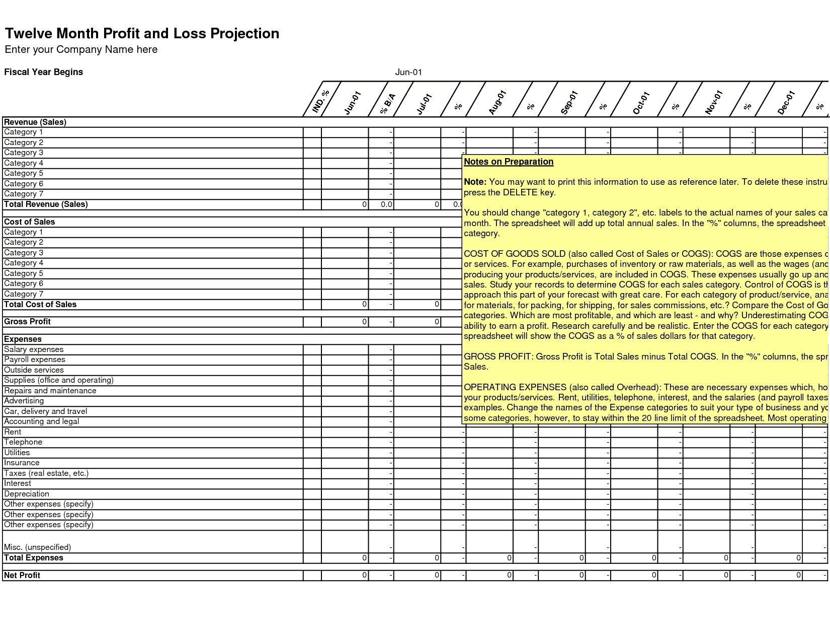 Excel Spreadsheet For Small Business Expenses