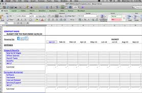 Excel Spreadsheet Template Budget