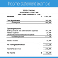 Income And Expense Statement Template Free