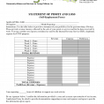Profit And Loss Statement Form