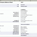 simple balance sheet template excel