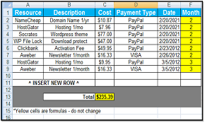 Small Business Spreadsheet Template