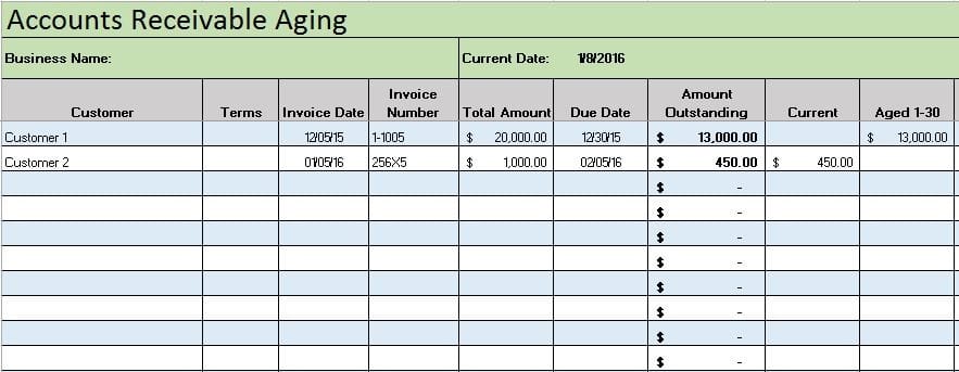 weekly bookkeeping record template