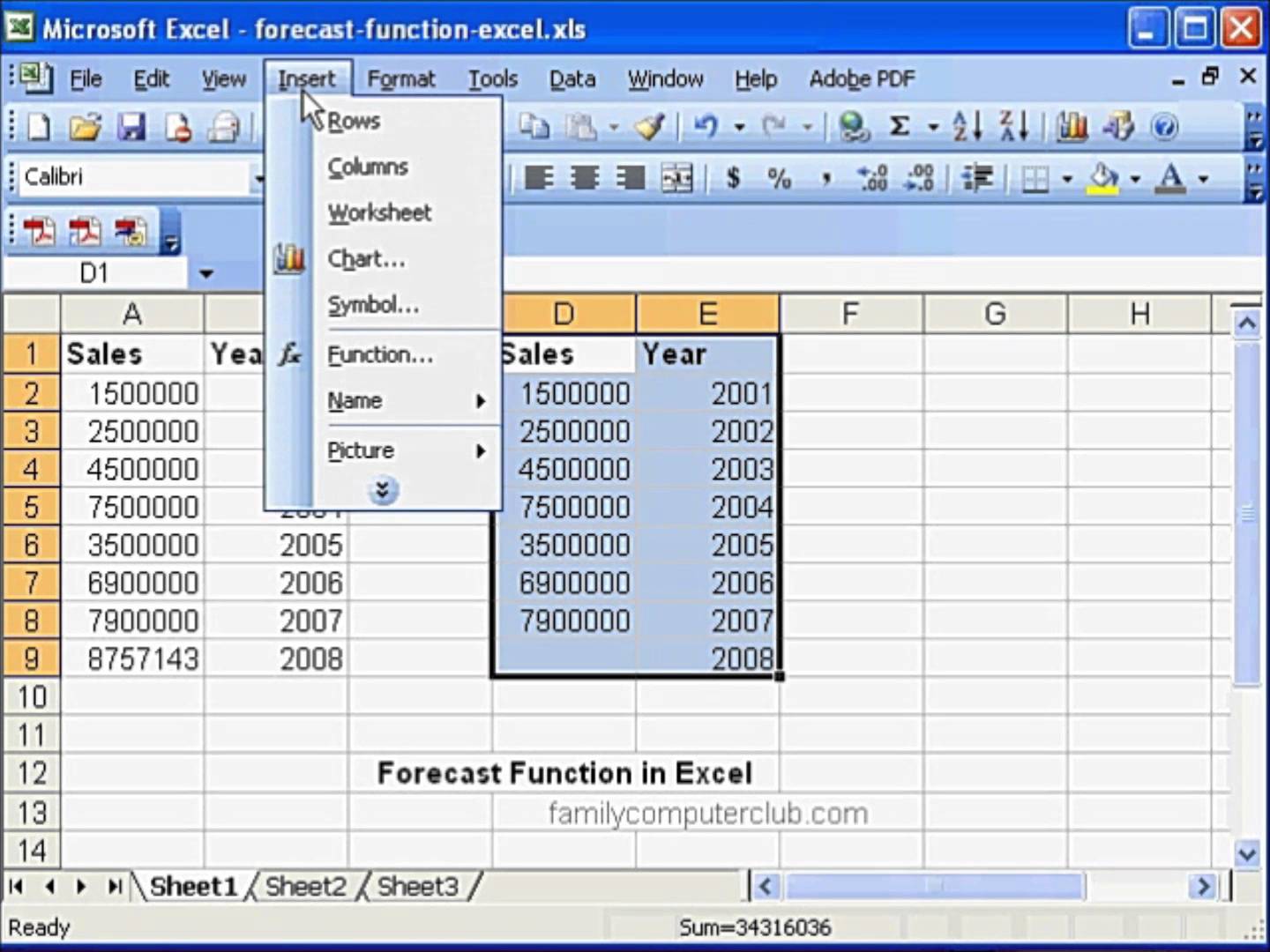 5 Year Cash Flow Template