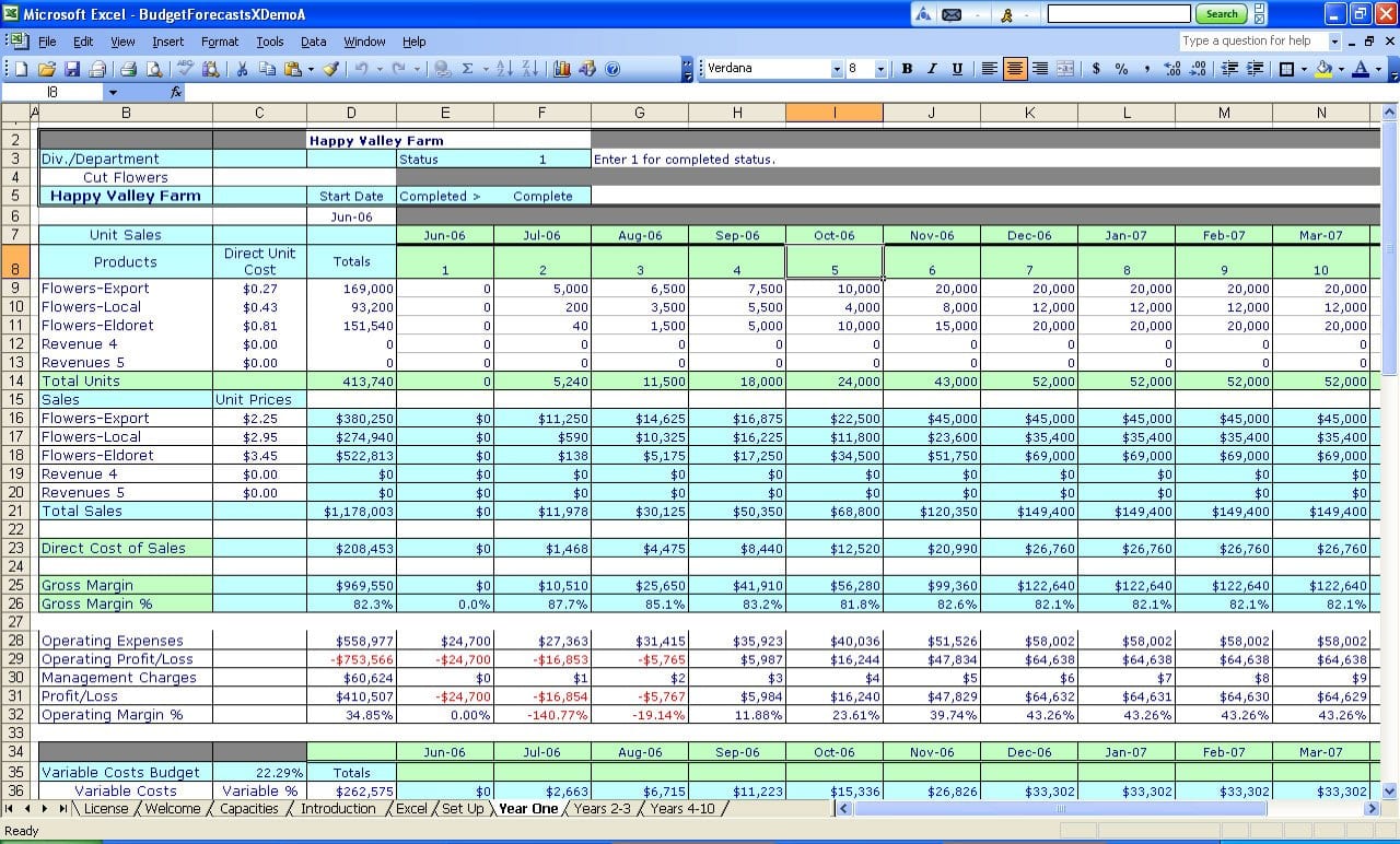 Accounting Spreadsheet Templates Excel 1