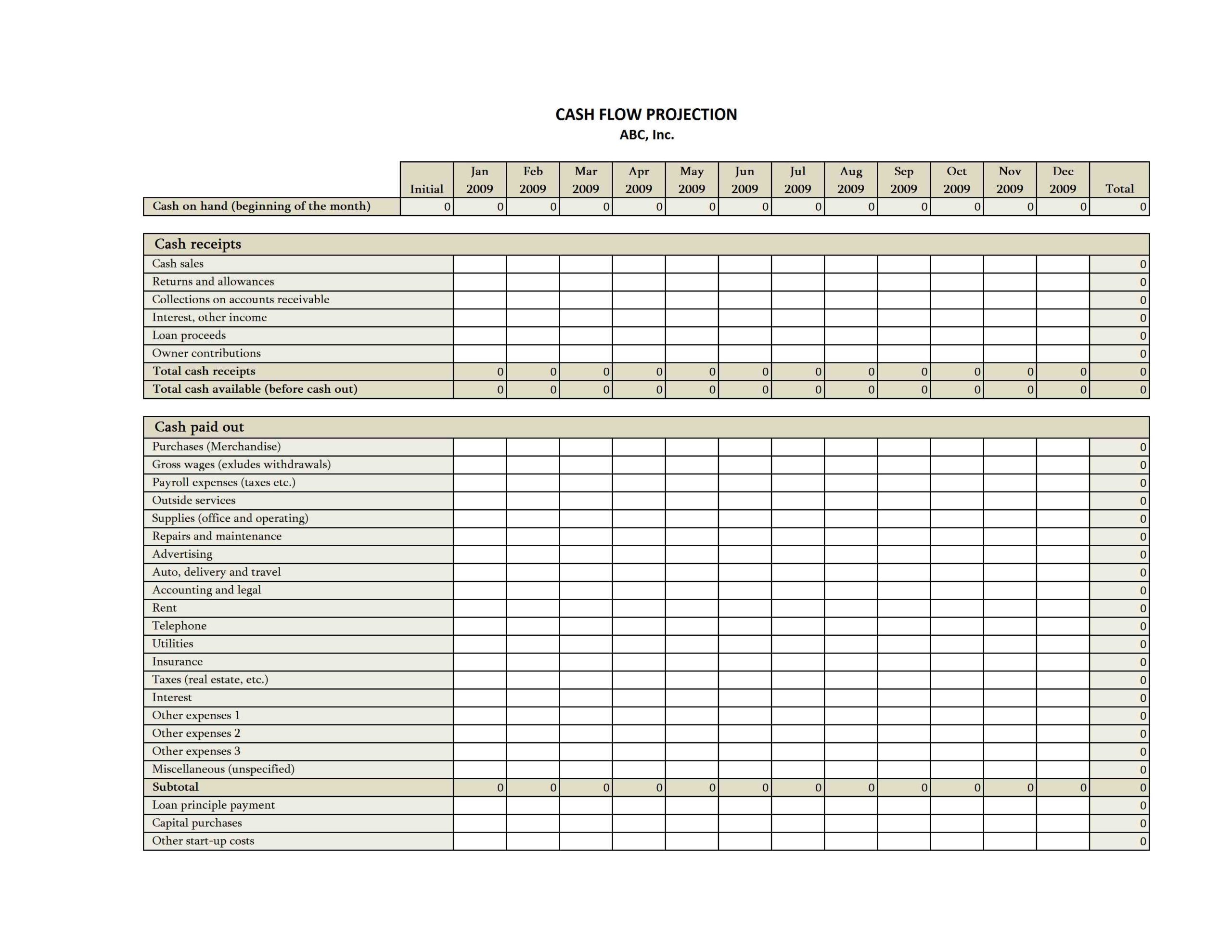 Accounting Spreadsheets For Small Business