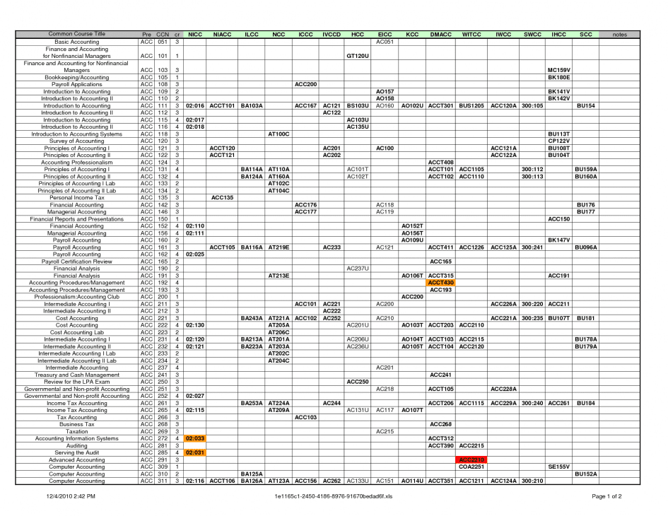 Basic Bookkeeping Template