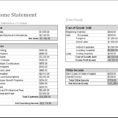 Blank Income Statement Template Excel 2