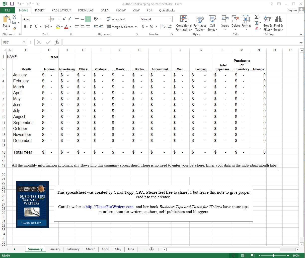 Bookkeeping Spreadsheet Templates 1