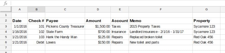 Business Spreadsheet Of Expenses And Income