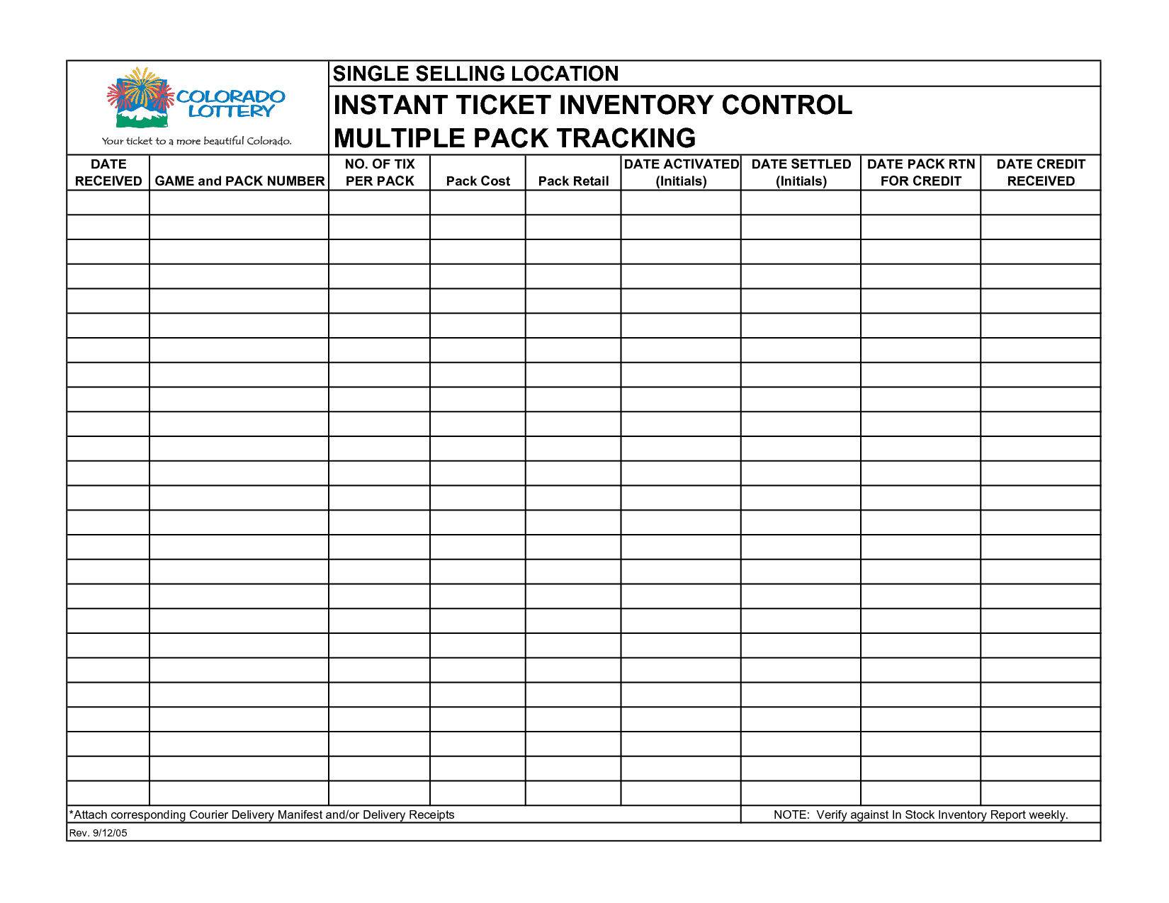 Free Printable Inventory Forms