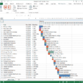 Gantt Spreadsheet Excel Sample