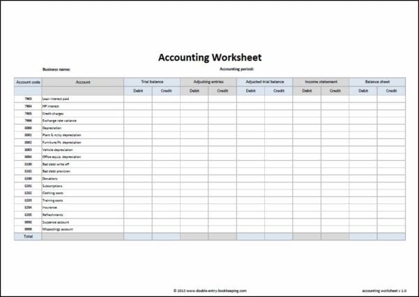 General Ledger Account Reconciliation Template excelxo com