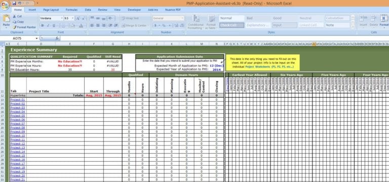 excel template like microsoft project