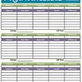 Monthly Budget Form Fillable