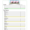 Simple Budget Worksheet PDF