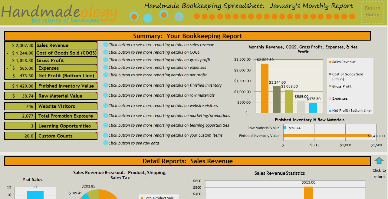 Accounting Spreadsheet Template For Small Business