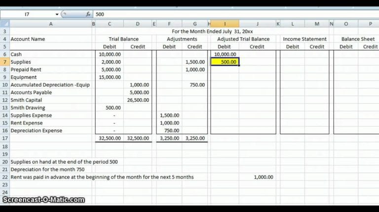 basic accounting worksheet — excelxo.com