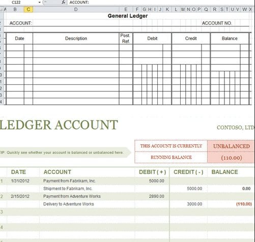 Bookkeeping Excel Template 4