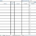 Bookkeeping Spreadsheet Template 2