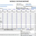 Business Expenses Template For Taxes