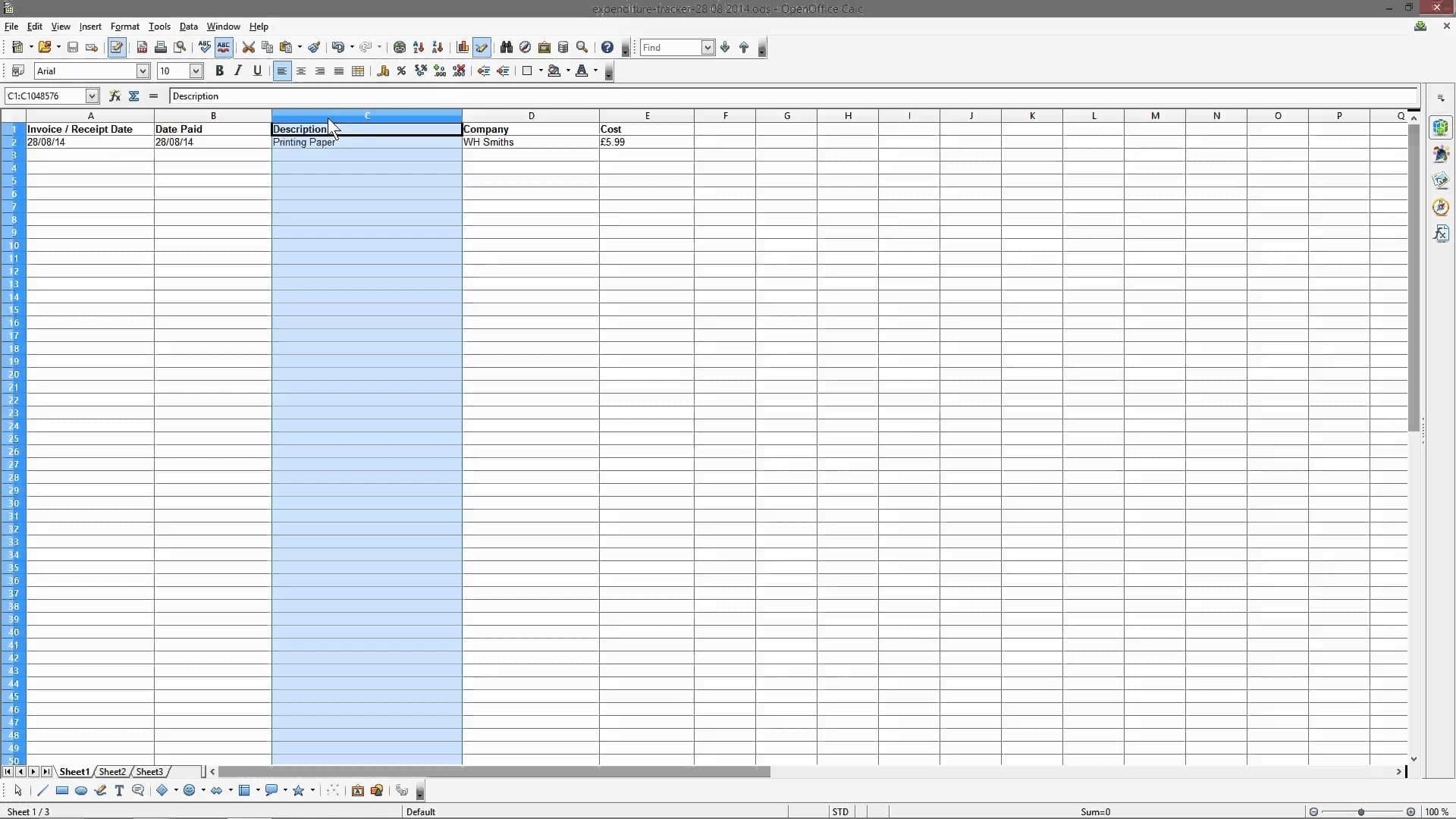 Business Spreadsheet Examples 3 1