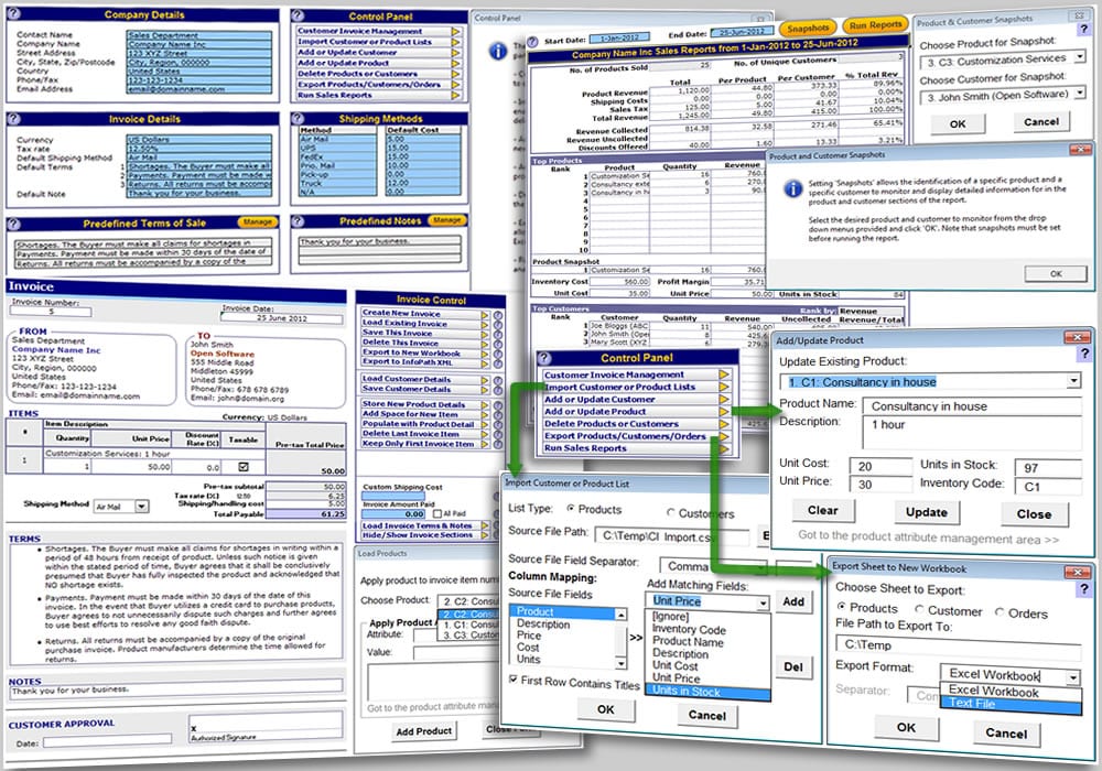 Customer Management Excel Template