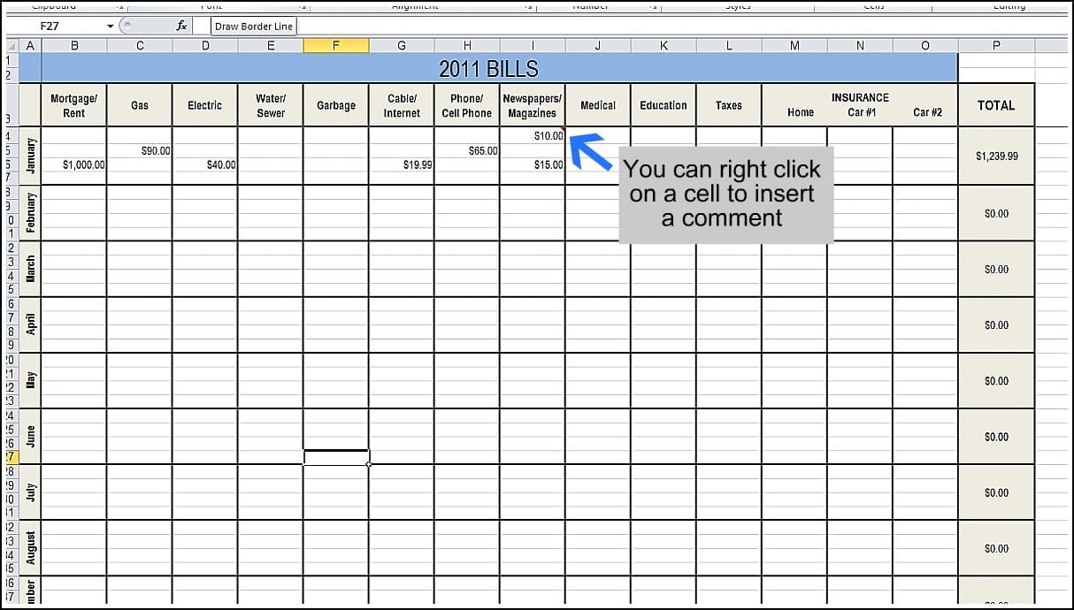 Download Excel Templates Free