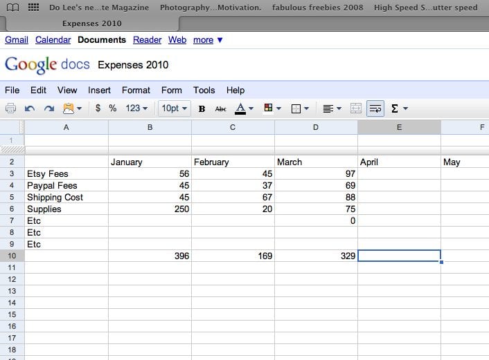 Business Accounts Excel Template