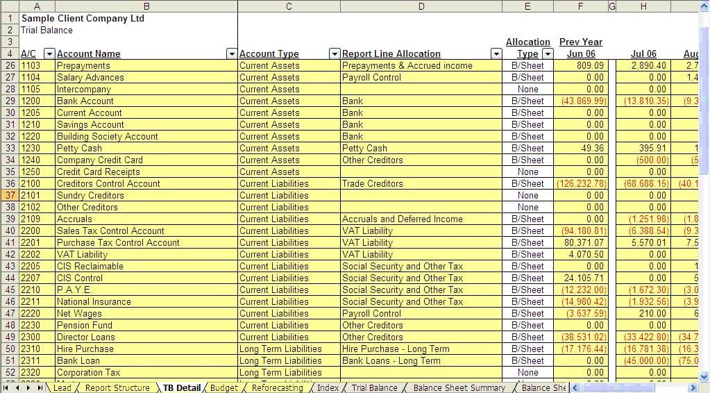 Excel Accounting Templates Microsoft