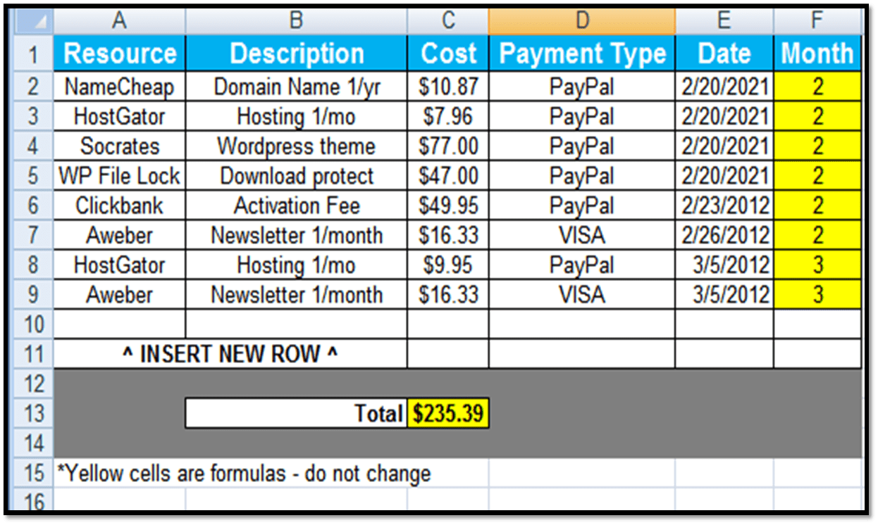 project management template in excel