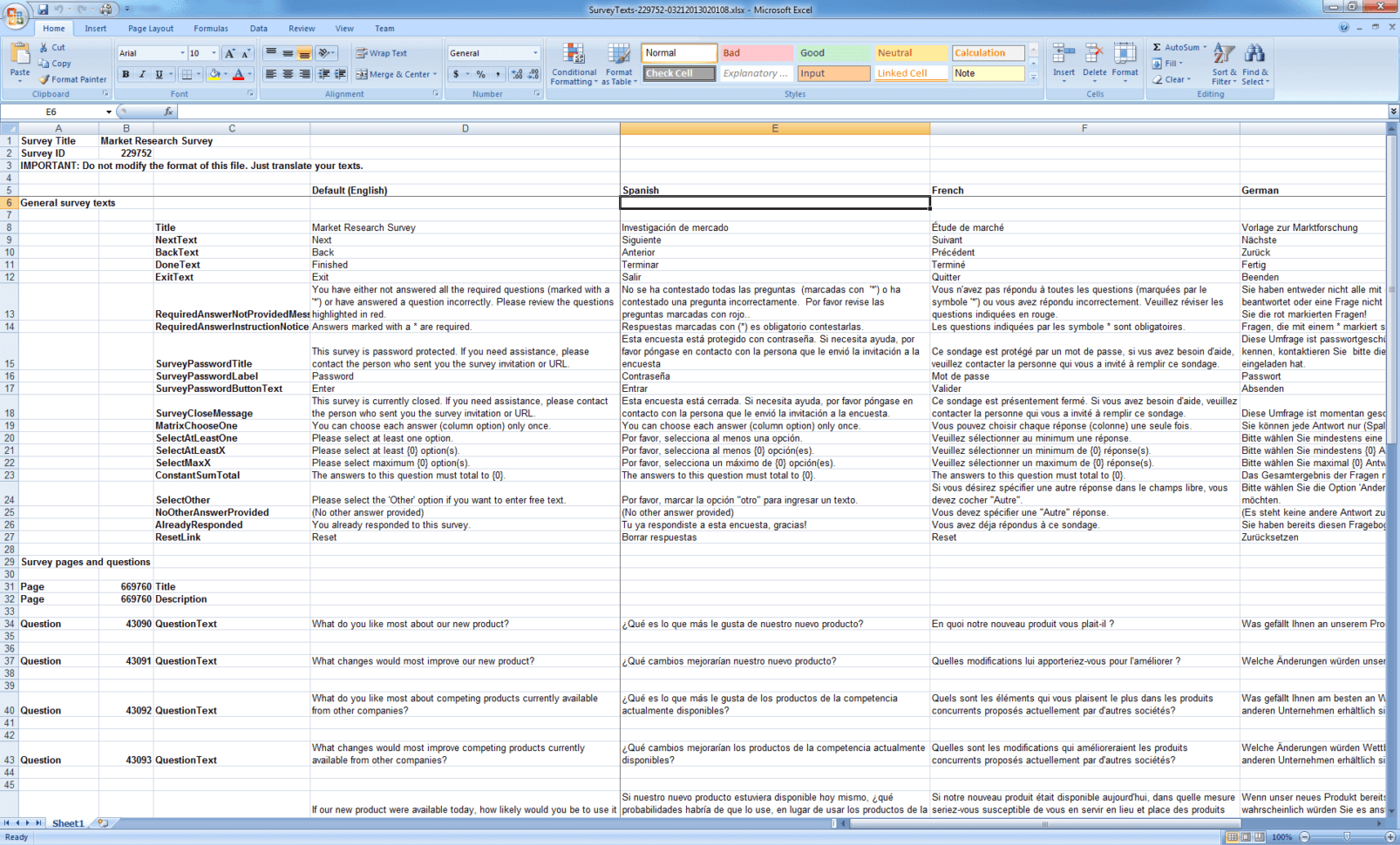 excel survey template with option buttons —