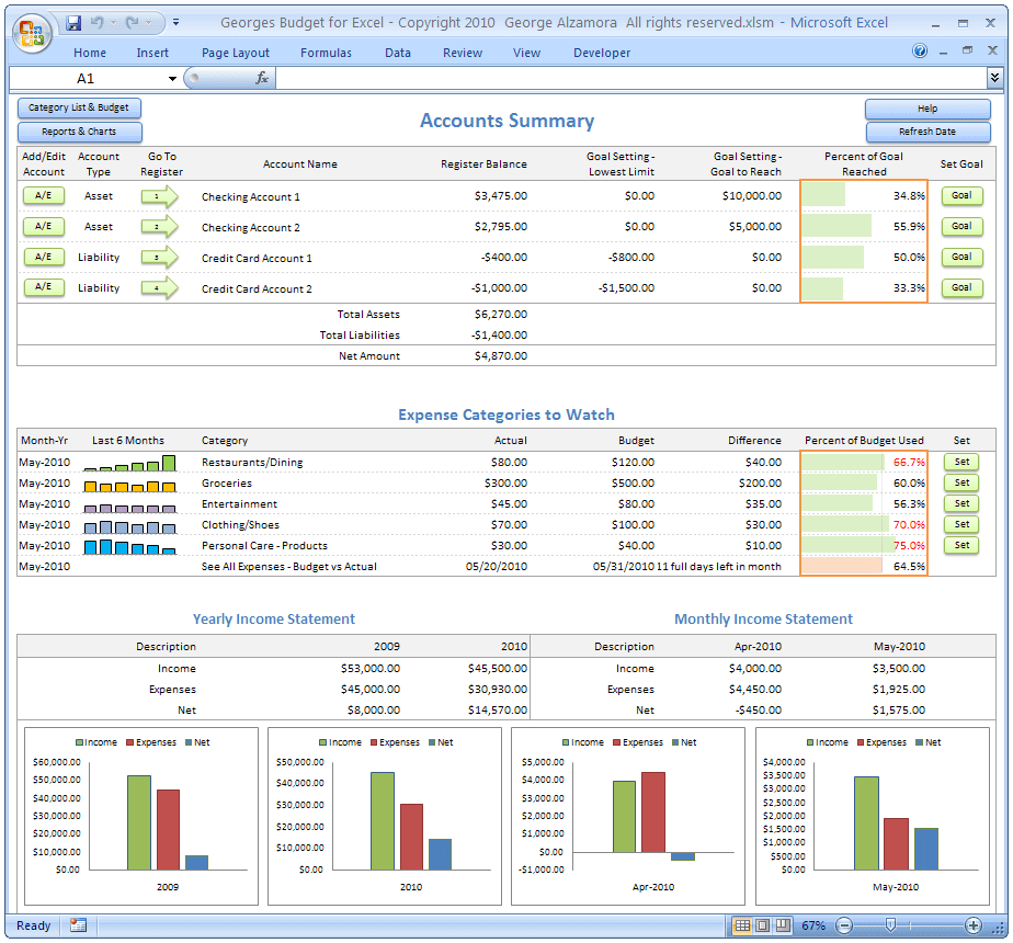 Excel Task Tracker Template